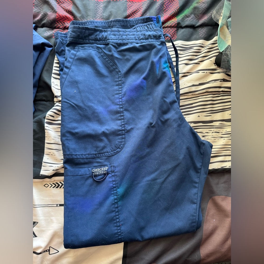 Cherokee Workwear Navy Blue Scrub Pants